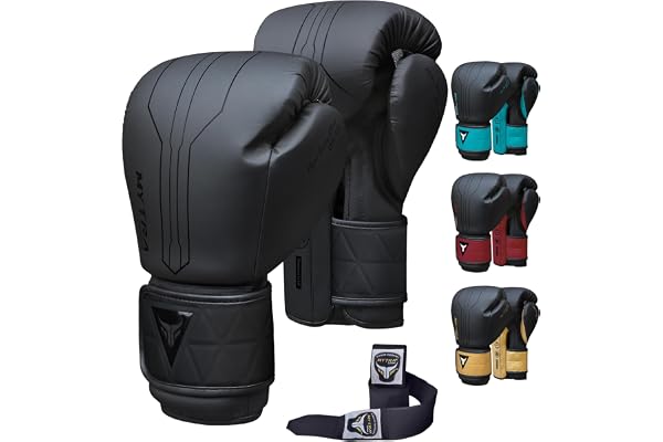 Mytra Fusion Gants de Boxe Inclus avec Bandes de Boxe Gratuite Gant de Boxe MMA Training Muay Thai Gants Hommes & Femmes Gants Boxe