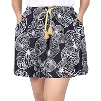 B STORIES Women's Viscose Printed Culotte Shorts