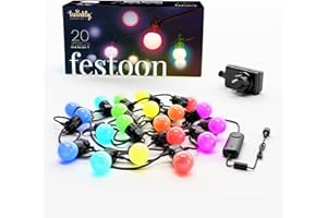 Twinkly Festoon Łańcuch Świetlny, Wielokolorowy, 10M