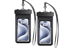 TUSEASY wasserdichte Handyhülle 2 Stück, IPX8 Unterwasser Handytasche Wasserdicht, Wasserfeste Handy Hülle für iPhone 15 14 13 12 11 Pro Max Plus Samsung Xiaomi bis zu 7 Zoll, Urlaub Zubehör
