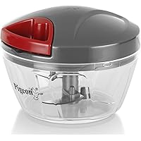 Pigeon by Stovekraft Handy Mini Plastic Chopper with 3 Blades, Grey