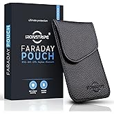 Ironstripe Keyless Go Protection for Car Keys | Faraday Car Key Case Leather | Key Bag for Blocking RFID | Keyless Go Protect