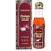 Meibotan Onion Hair Oil for Hair Growth and Hair Fall Control - With Black Seed Oil Extracts, Coconut Oil, Castor Oil - 200 m
