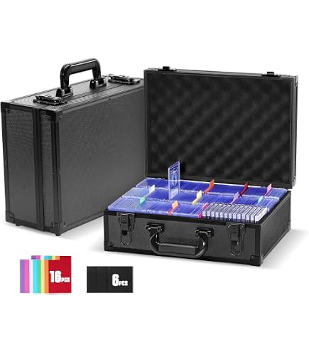 Boîte De Rangement Meetikar Pour Cartes Gradées - Protège +150 Cartes PSA/BGS | Noir Moderne