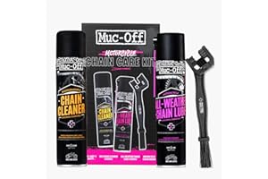 MUC OFF Muc-Off Motorcycle Chain Care Kit Chain Cleaner All Weather Lube Cleaning Brush Bundle