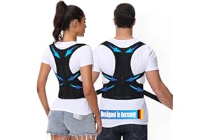 DONNER KRAFT Haltungskorrektur Herren Damen: Back Posture Corrector Haltung Korrektur Gurt für Herren und Damen - Verstellbare und Atmungsaktive Haltungstrainer + Ebook Leitfaden (XL)