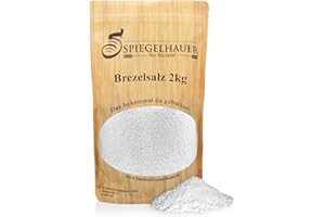 ‎BÄCKEREI SPIEGELHAUER Bäckerei Spiegelhauer Brezelsalz 2 kg für Laugenbrezeln I Hagelsalz I Steinsalz grob I Salz grob
