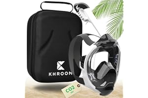 Khroom Masque de plongée en apnée pour Adultes et Enfants - Seaview Y | sans Danger au Niveau du CO2 | Masque intégral | Équipement de plongée avec Masque Complet / Easy-Breathing