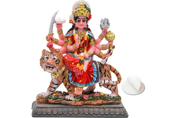 Liten Maa Durga MATA-staty – 4,1 tum H Durga skulptur Indien Gud hindu gudinna Murti hindu Pooja-artikel för hemmakontor temp