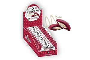 Go Fitness Nutrition – Protein Pancake – Red Velvet – 12-Pack – Pancakes Protéinés, Faible en Sucre, Saveur Red Velvet, Petit Déjeuner ou Collation