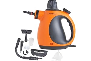VonHaus Handheld Steam Cleaner 1050W - Multi-Purpose Portable 250ml Steam Cleaner & Garment Steamer with Accessories, Clean & Sanitise - Ideal for Use in Kitchen, Bathroom, Upholstery, Carpet & Car