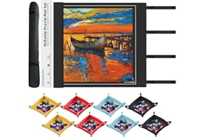 GOOJOOY Tapete Puzzle, Puzzle 2000 Piezas, Tapete para Puzzle, Caucho Alfombra Puzzle, Estera de Rompecabezas Portátil, Guarda Puzzle Antideslizante Puzzle Mat Roll