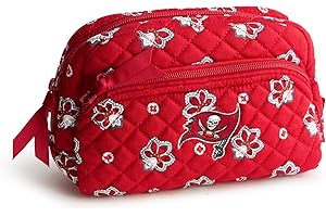 Vera Bradley Women's Cotton NFL Medium Cosmetic Makeup Organizer Bag