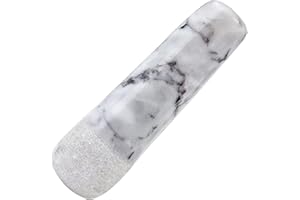SIPARUI Marble Replacement Pestle 5.3inch Only Polished Stone Pestle (Mortar is not Included)(Light Gray White)