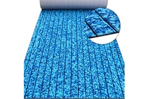 Hzkaicun Teca Sintetica Barco Camuflaje 240x60/90cm,Hoja de Cubierta de Barco, Suelo de Espuma EVA de Teca,Estera Antideslizante Alfombra ​autoadhesiva Tapetes para Yates Kayak Marina RV 240x60/90cm