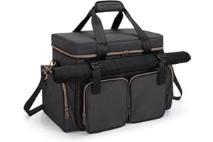 Trunab Tabletop RPG Adventurer's Bag Compatible with Dungeons and Dragons, DND Gaming Travel Bag with Foam Storage Vault, Dice & Token Pockets and Battle Map Carrier - Patented Design