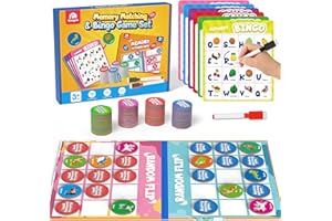 Coogam Juego de bingo del alfabeto, ABC Alphabet Matching Board para el aprendizaje, actividades de reconocimiento de patrones de color, juguetes de regalo para niños preescolares 3-4-5