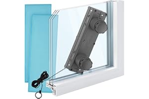 TYROLER BRIGHT TOOLS Tyroler | The Glider R3 AFC Magnetic Window Cleaner | Single and Double Glazed Windows 2-32mm | 3M Secure Rope | Double-Sided Cleaning