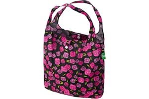 ECO CHIC Lightweight Foldable Reusable Shopping Bag Water Resistant Tote Bag
