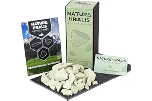 Natura Uralis Argilla Verde Degli Urali | 500g di Argilla Verde Naturale, Verde Pastello e Verdeggiante - Incredibile Croccantezza, Appagante Consistenza Terrosa, Vellutata e Solida, Sensazione ASMR