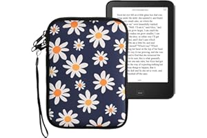 kwmobile Housse de Protection pour Liseuse - Étui de Protection 17 x 12 x 2 cm pour E-Reader en Néoprène - Bleu-Blanc-Jaune