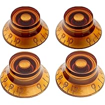 4 Manopole Per Chitarra LP Amber – Manopole Di Controllo Velocità Metriche Per Les Paul