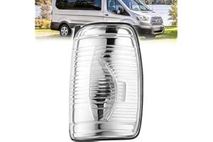 NIMOVA RIGHT Side Wing Mirror Indicator Lamp Lens Clear Right Driver Side For Ford Transit Mk8 2014-2019 Models | OEM 1847389, BK3113B382AA, BK3113B382AB, BK31-13B382-AB | Only Fits 2014-2019 UK Models