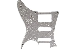 XINMAISUJIAO Pickguard personnalisé pour guitare Ibanez RG40 style HSS (4 plis blanc nacré)