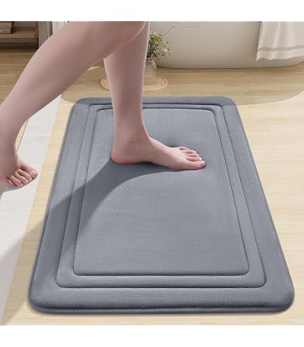 Tappetino Da Bagno Antibatterico Beldray In Memory Foam Con Base Antiscivolo, Lavabile In Lavatrice, Rosa 50x80 Cm - 4