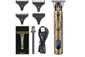 NIOUTIE Professionelle Haarschneidemaschine, Haartrimmer, Bartschneider für Männer,Elektrisch Kabellose Barttrimmer herren mit LCD-Bildschirm, wiederaufladbarer Herren-Haarschneider