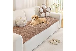 Royhom Housse de Canapé Épais et Doux à Fibres Courtes, Protege Canape Cuir Anti-dérapant, Housse Canape d'angle, Doux Couverture pour Canapé, Tapis, Rebord de Fenêtre (Blanc, 70 x 150 cm)