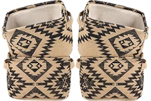 LessMo 4 Pack Storage Baskets, Collapsible Mini Storage Boxes, Canvas Fabric Waterproof Storage Bins made from Cotton and Linen, for Toys, Bathroom, Closets, Playroom (KALEIDOSCOPE, Thick fabric)