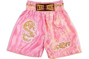 MUAY NATION Muay Thai Shorts für Kinder (2 Jahre - 12 Jahre) Mädchen Jungen Boxhosen für Kickboxen MMA Kampfsport