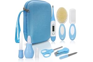 Idota Kit per la cura del bambino, 9 pezzi, kit per la cura del bambino, per la vita quotidiana, per neonati, blu