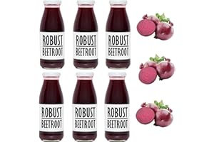 PRESSUICE Fresh Robust Beetroot Juice not from concentrate | 6 bottles pack x 250 ml Vege Juice NFC | Pressed Beetroot Semi Sweet Drink | No added Sugar | Natural Sugar Free Press Juice | Soft drinks