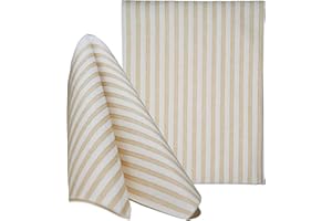 OPTIMA NATURALS Tovaglioli Monouso Capri in Tessuto non Tessuto (TNT), trama geometrica a righe, 30x40cm 200 pz, Tortora