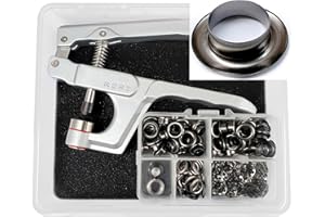 RERI Ösenzange Φ8mm Ösen-Set mit Werkzeug Φ8mm Ösen-Einstellwerkzeug für Schnürsenkel, Kleidung, Rucksack, Außenwerbung, Schuhleder, Tüllen