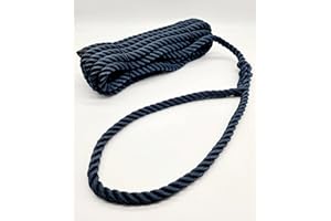Rota Marine 12mm X 2 Floating Mooring Lines Rope Soft Eye Spliced - Color: Navy - Size: 10Mt X2