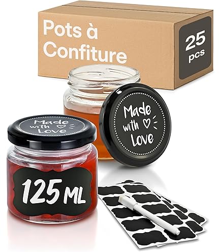 KADAX Weckpotten, 40 ml, mini-inmaakpotten, kruidenpotjes met schroefdeksel, inmaakglas, testpotten, jampotten, mini-honingpotten, ronde potten (50 stuks, goudkleurig deksel