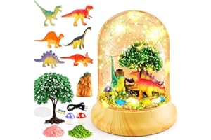 SunnyOcean Make Your Own Dinosaur Night Light Craft Kit, Creative Gifts for Boys and Girls Ages 3-12, Kids Birthday Christmas