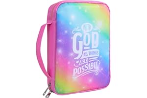 Beinou Housse de protection pour femme et fille - Grande couverture de livre - Avec fermeture éclair et poignée