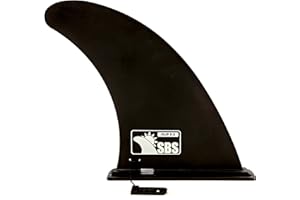 SANTA BARBARA SURFING SBS 9" iSUP Fin - Quick Release Slide in Fin for Inflatable Paddleboard (Aqua Marina, Vilano, etc)