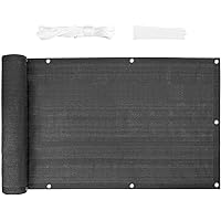 LARMNEE Balkon Sichtschutz, Balkonabdeckung, 0,75 x 6 m, HDPE Balkonbespannung, UV-Schutz und Windschutz, Leicht…