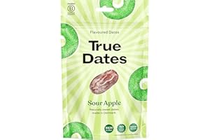 ‎TRUE GUM True Dates - Sour Apple | natürlich aromatisierte Datteln | Saurer Apfel-Geschmack | 100 g