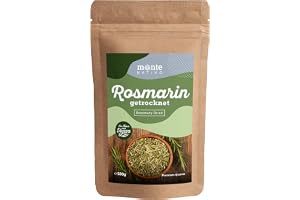 Rosmarin torkad Monte Nativo (500g) - Skonsamt torkade kryddor - Rosmarin te - Ren och naturlig rosmarin perfekt för matlagning - Rosmarin