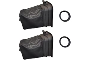 deawater 2pck 532400226 400226 Soft Grass Bag Grass Catcher Container Bag with Free 532127534 Bagger Cover Gasket for Husqvarna Craftsman Ariens Poulan AYP Lawn Mowers