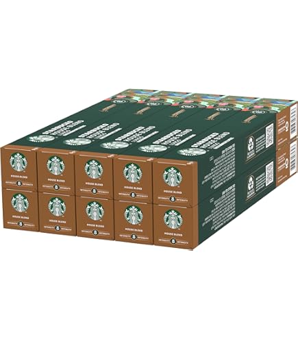 STARBUCKS Paquete Variado House Blend de Nespresso, Cápsulas de