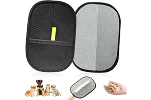 ZZRSYJ Gants d'épilation d'animaux, 2 Pièces Gant Poil Chat, Gant de toilettage Double Face, pour Lavage DémêLage Et Toilettage, Gant de toilettage Double Face,pour Canapé Meubles Tapis