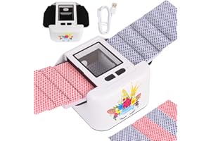 Buldoospok Automatic Card Shuffler 2 Decks, 2000 mAh Built in Rechargeable Battery USB-C Charge, Low Noise Fast Shuffle, Smart Auto Shuffler for UNO Poker Blackjack Skip-Bo Texas Hold'em Skyjo