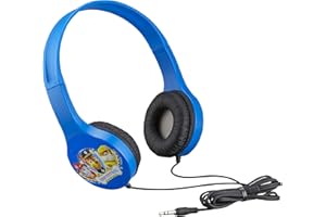 EKIDS - PW-V126 - Version 2 - Casque avec limiteur de Volume et réglage de la Taille - Bleu